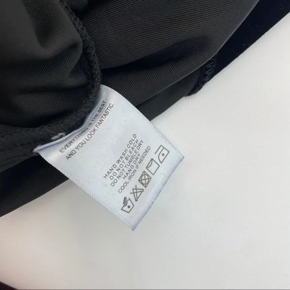 SOLD LPA Audra Dress Velvet Diamond Fringe womens XL black silver gemstone - Picture 9 of 16